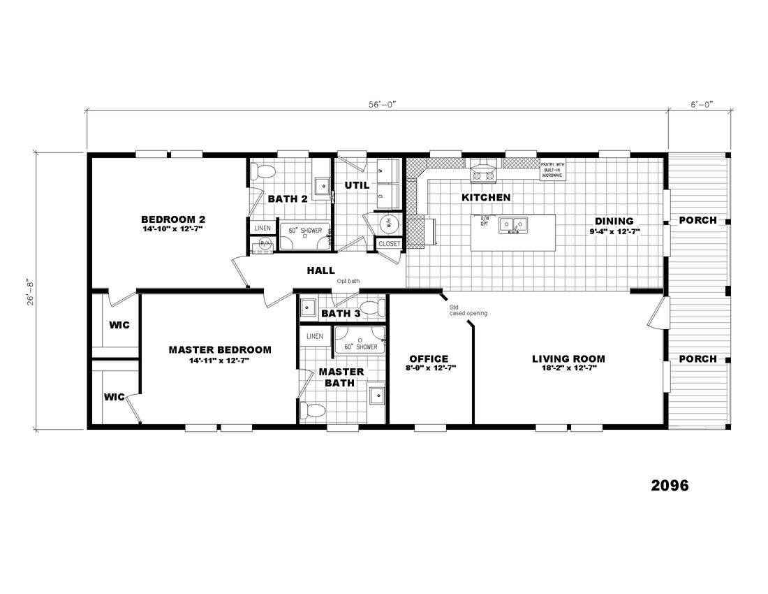 The 2096 HERITAGE Floor Plan