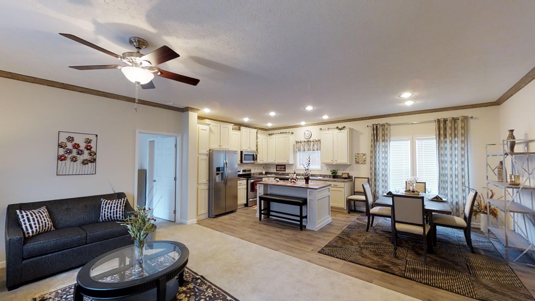 The 2917 HERITAGE Kitchen. This Manufactured Mobile Home features 4 bedrooms and 2 baths.