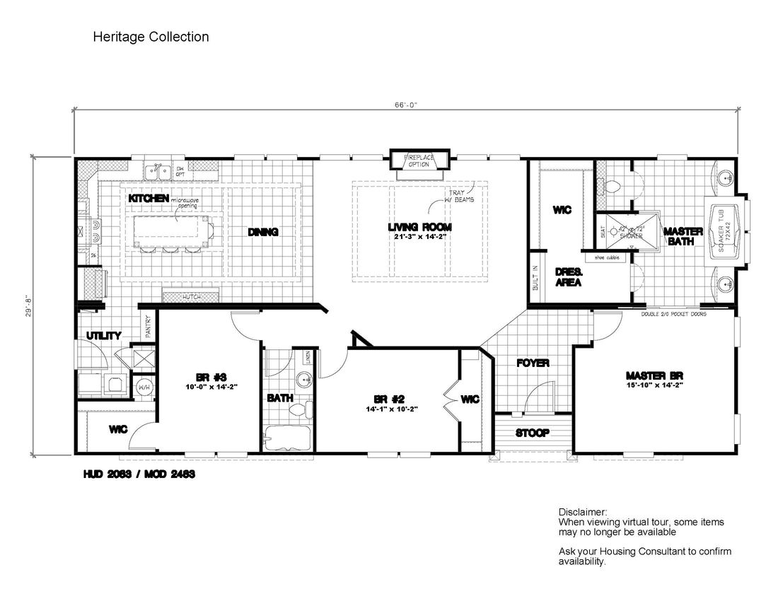 The 2083 HERITAGE Floor Plan